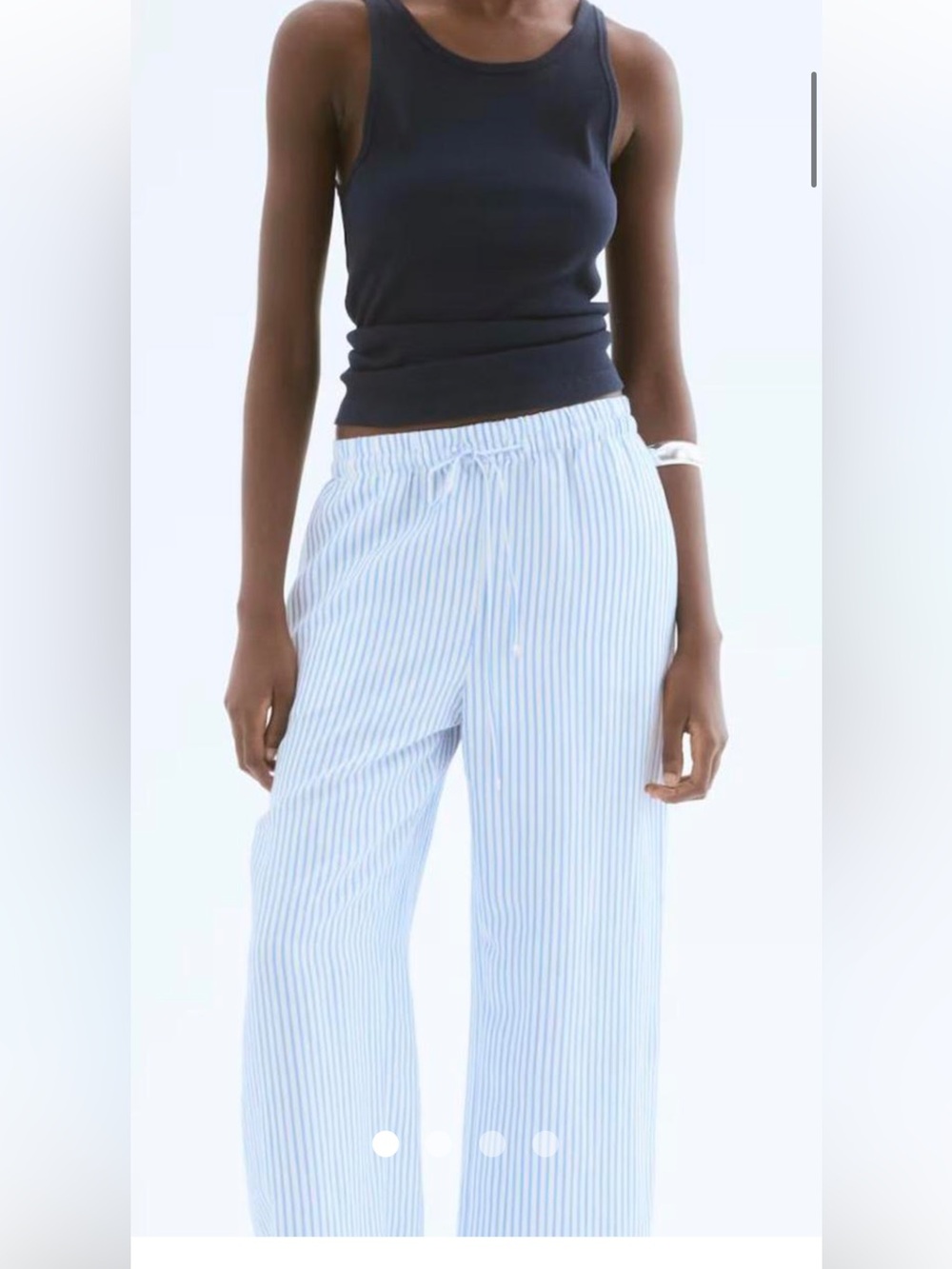 H&M linen blend pant